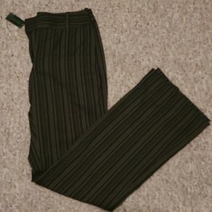 Brown striped pants - Size 2